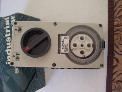 CLIPSAL  INDUSTRIAL SWITCHGEAR  3 PHASE OUTLET 32 AMP.