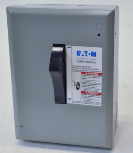 Eaton Cutler-Hammer DP111NGB Plug Fuse Safety Switch 30A 120VAC 2 Wire