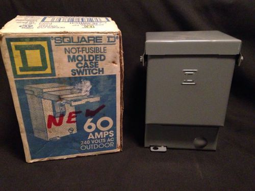 Square d 60 amp enclosed molded case switch disconnect qo200tr nib for sale
