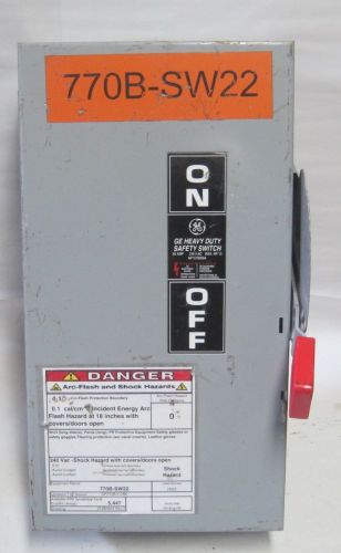 GE Heavy Duty Fusible Disconnect Switch 60A TH4322 USG