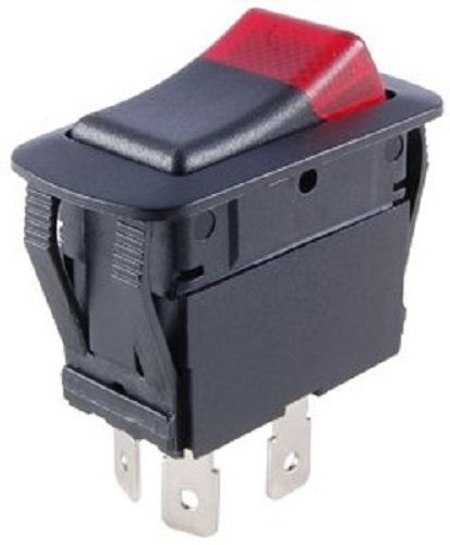 Nte 54-203w on-none-off lighted rocker 16a, 12vdc spst green switch for sale