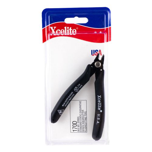 NEW Xcelite 170D Wire Cutting Shears - 5&#034; with Black ESD safe grips