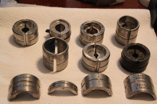 (7) Burndy crimp dies some pieces Free Shipping