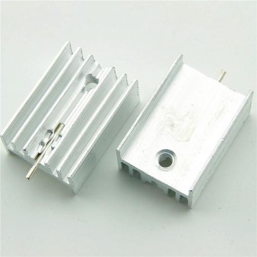 10Pcs Aluminum 21x15x10mm IC Heat Sink with Pin TO-220 Mosfet Transistors