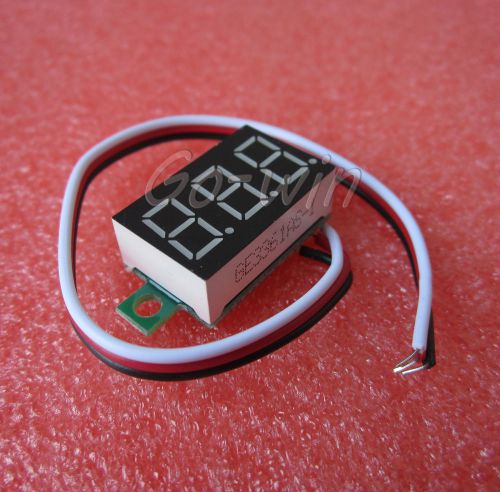 10PCS 3-wire 0.36`LED DC Digital Voltmeter Panel Meter 0-32V RED COLOR M14