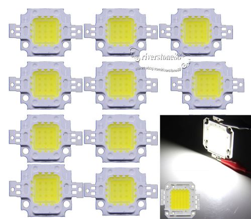 Sale 10pcs 10w cool white high power 800-900lm smd led lamp light chipdc 9-12v for sale