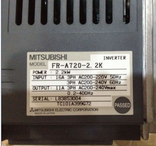 Mitsubishi inverter FR-A720-2.2K 220V 2.2KW