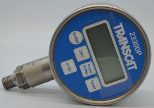 Transmation tcat23300p-3000 model 23300p-3000 digital pressure gauge, 0-3000 psi for sale