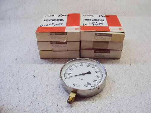Weksler ea14 pressure gauge 1/4&#034; npt (lot of 6) new for sale