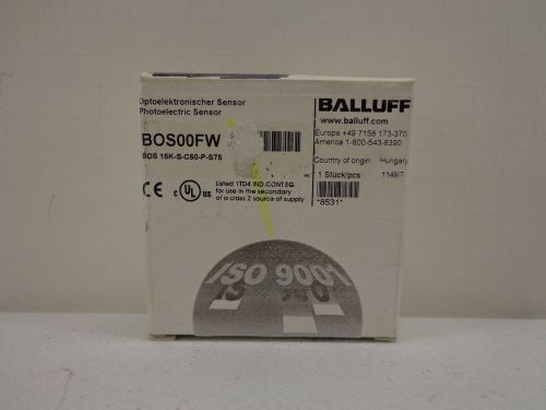 Balluff BOS00FW BOS 15K-S-C50-P-S75 Photoelectric Sensor NEW
