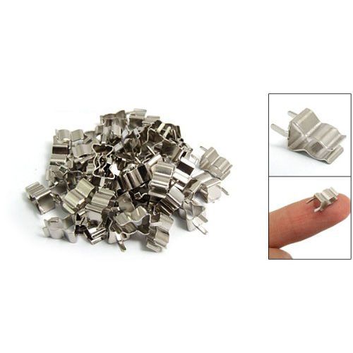 50 pcs plug in clip clamp for 5 x 20mm electronic fuse tube gy for sale