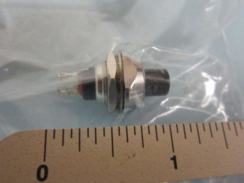 AlcoSwitch MSPF-101BC0 Momentary DPST Pushbutton Switch, solder terminals