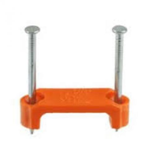1/2&#034; Orange Plastic Cable Staples, 15Pc Box Gardner Bender Misc. Electrical