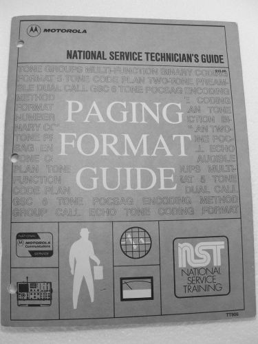 Motorola Paging Format Guide NST National Service Training TT906