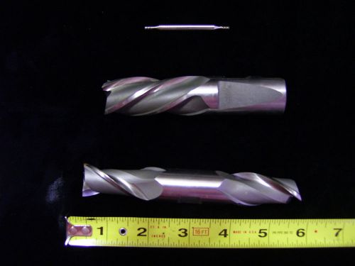 ENDMILLS NEW (2) DOUBLE END AND (1) LEFT HAND HELI #5354