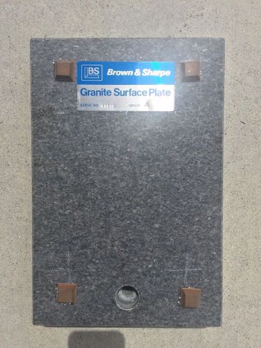 BROWN &amp;SHARPE GRANITE SURFACE PLATE