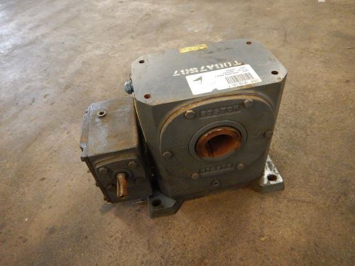 Boston gear swa73210 worm gear speed reducer 1.33 hp 3450 torque 100:1 ratio for sale