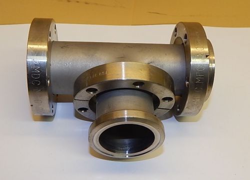 Mdc nor-cal conflat vacuum flange 2.75&#034; tee (2) rotatable ss for sale