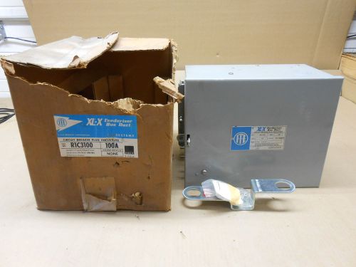 1 i-t-e ite r1c3100 circuit breaker bus plug enclosure only 100a 600v 3p 100 amp for sale