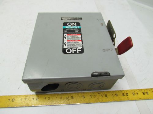 Siemens gf321n type 1 30 amp 240 vac general duty switch disconnect for sale