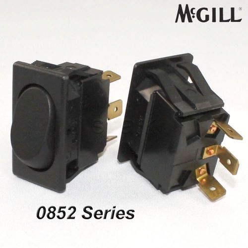 Mcgill 0852 on/off rocker switch black spdt for sale