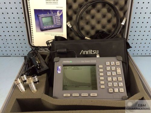 ANRITSU S331B SITE MASTER CABLE ANTENNA ANALYZER WITH RF CABLE CAR CHARGER NICE!