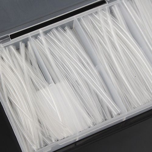 150pcs box 2:1 Wire Heat Shrink Tube Clear Transparent Plastic Shrinkable Tubing