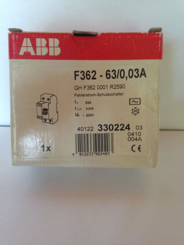 ABB F362  63A circuit breaker NEW