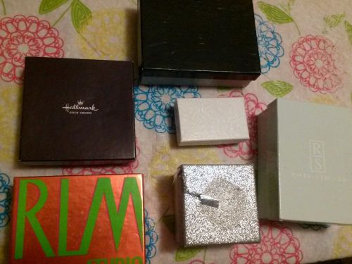 6 pc lot jewelry gift  boxes