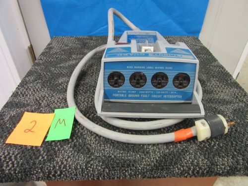HUBBELL GROUND CIRCUIT FAULT INTERRUPTER GUARD GFP-221 20A 2400 WATTS 120V USED
