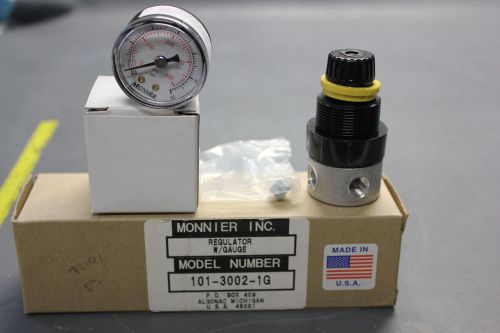 NEW MONNIER REGULATOR WITH GAUGE 101-3002-1G  (S19-3-7B)