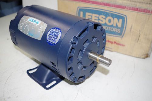 Leeson 3/4hp ac motor # 110030.00 # c4t17dh4b 208-230/460vac 60/50hz.  1725rpm for sale