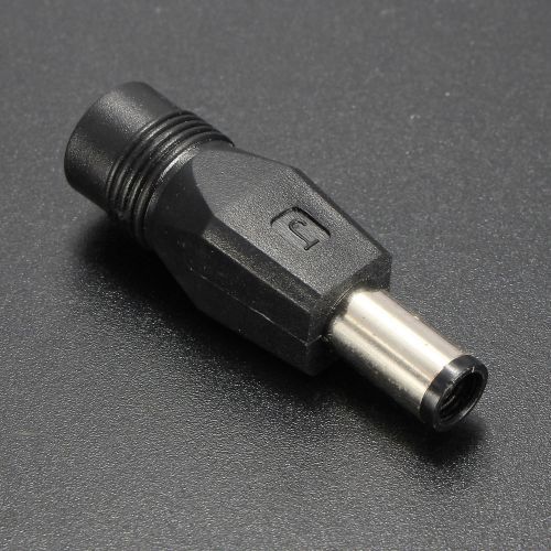 1pc black 5.0x7.4mm ac male to 2.1x5.5mm dc female power plug connector adapter for sale