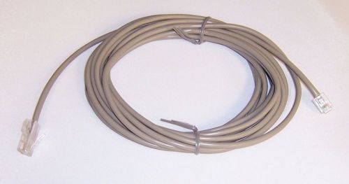 Avaya 14 foot line cord, with rj45 and rj11 connectors, light gray for sale