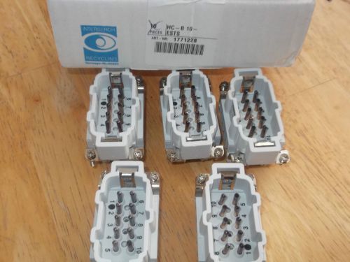 1771228 phoenix contact hc-b10-ests insert male 10pos screw qty 1 for sale