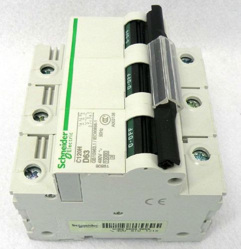New Schneider miniature Circuit breaker C120H 3P D63A