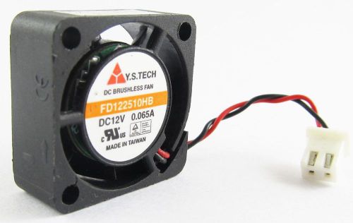 10pc y.s.tech double ball dc brushless fan fd122510hb 25x25x10mm 2510 12v 0.065a for sale
