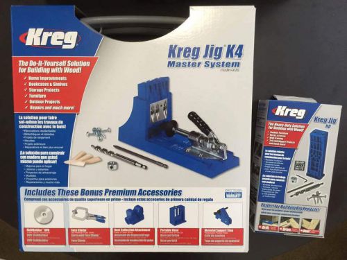 KREG K4MS POCKET HOLE JIG MASTER SYSTEM + KREG JIG HD, KJHD