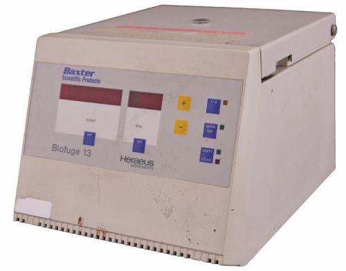 Heraeus baxter 3637 biofuge-13 lab benchtop centrifuge w/24-slot rotor no power for sale