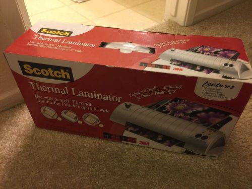 Used Once Thermal Laminator Scotch In Box