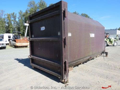 Gk industrial refuse systems hydraulic trash garbage compactor w/pump unit 3 ph for sale
