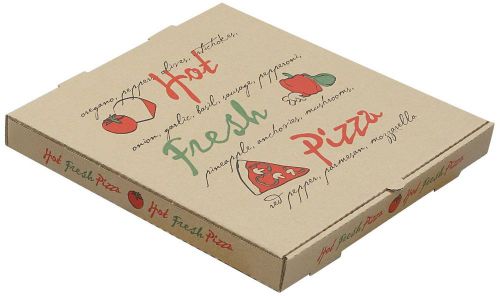 W PACKAGING WPPB7K Pizza Box 1 5/8&#034; Deep B-Flute Hot Fresh Print 7&#034; Kraft (Pa...