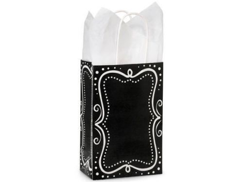 50 Small Shopping Wedding Gift Bags Chalkboard Customizable Paper Merchandise