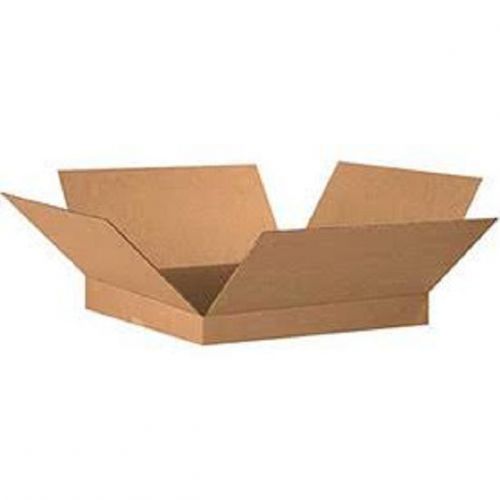 Corrugated cardboard flat shipping storage boxes 20&#034; x 20&#034; x 2&#034; (bundle of 20) for sale