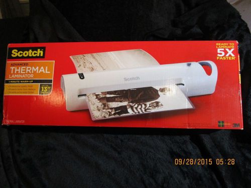 Scotch Advanced Thermal Laminator-1 Minute Warm-Up/Up to 13&#034; Width/Professional!