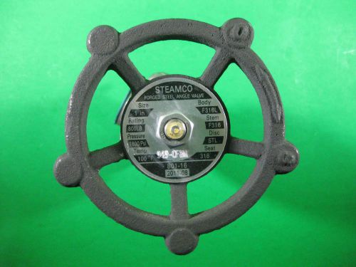 Steamco Global Angle Valve 1&#034; -- 949-CF8M, F316L -- New