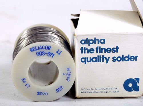 New alpha silver solder 62/36/2  62% tin 36% lead 2% silver 1lb spool model:2970 for sale