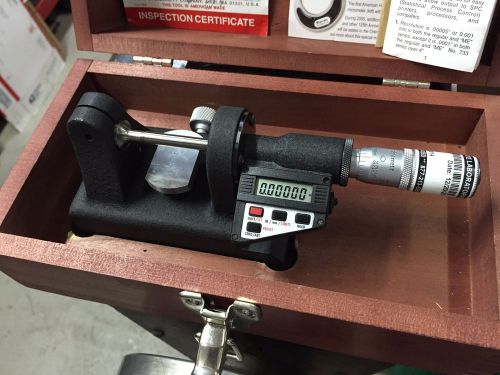 Starrett 777 electronic digital micrometer with storage case and manual for sale
