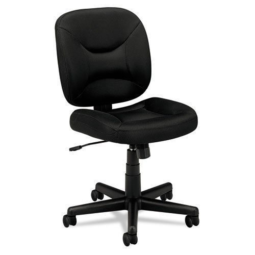 Rolling Office Chair Black Swivel Adjustable Seat Fabric Casters