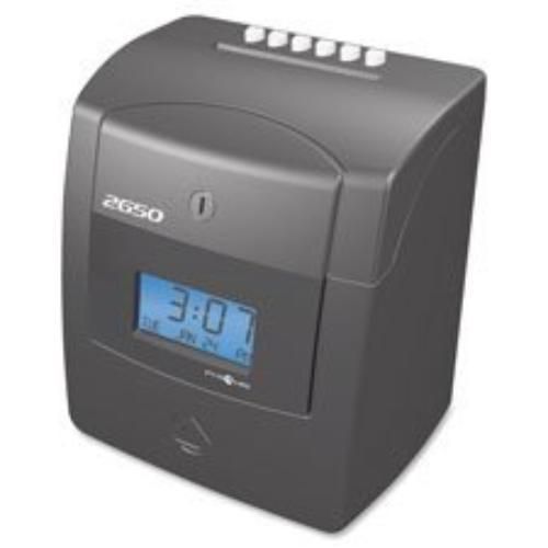 Pyramid 2650 6-column Time Clock - Card Punch/stampunlimited Employees (PTI2650)